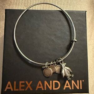 ⭐️ Alex and Ani: Silver Penguin Charm Bracelet